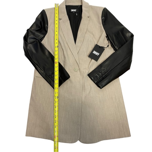 DKNY Mixed Media Tailored Jacket - Picture 14 of 14